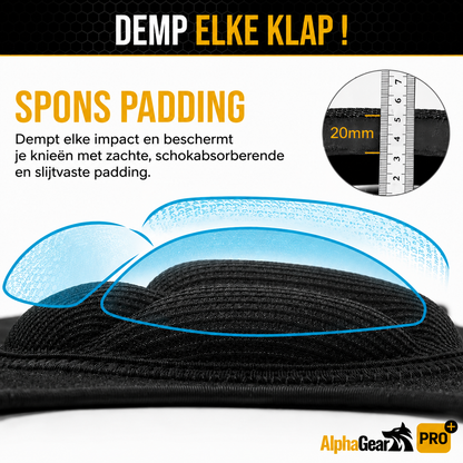AlphaGear™ PRO+ Kniebeschermers – 85% Schokabsorptie
